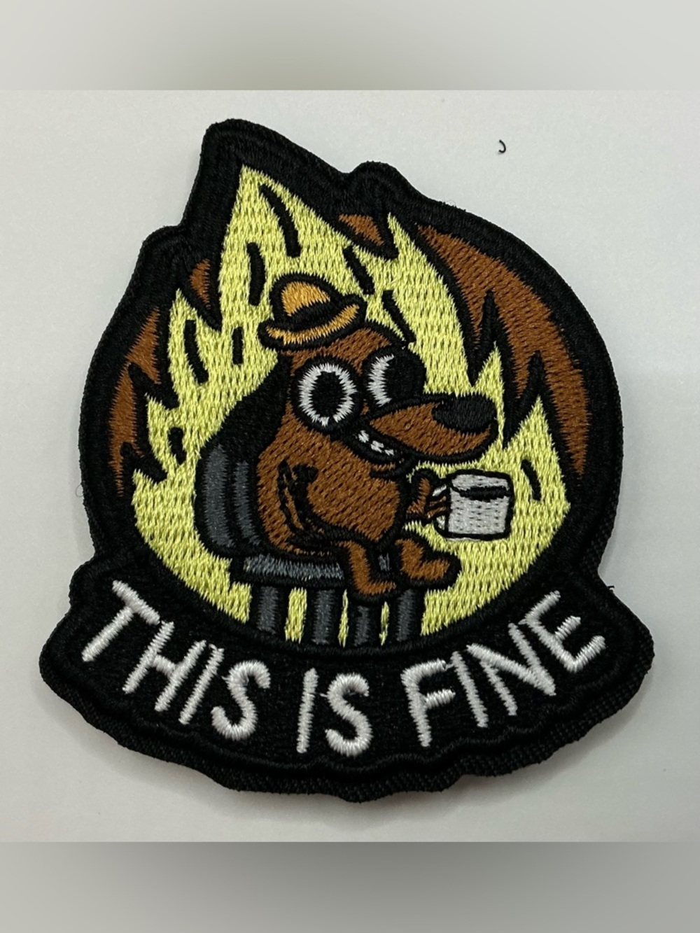 TACTICAL MORAL VELCRO PATCH UNISEX THIS IS FINE DOG PATCH